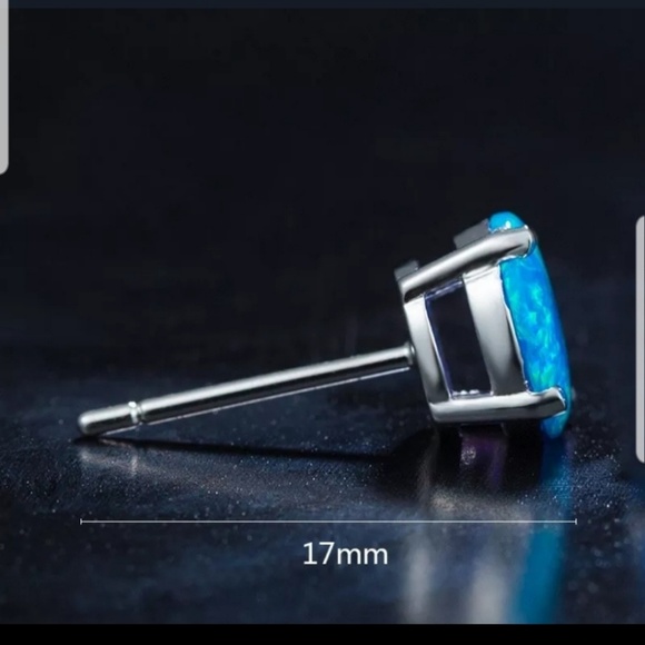 Opal earring Studs - Picture 4 of 4